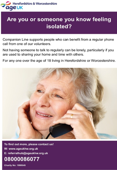 Age UK Are you isolated poster